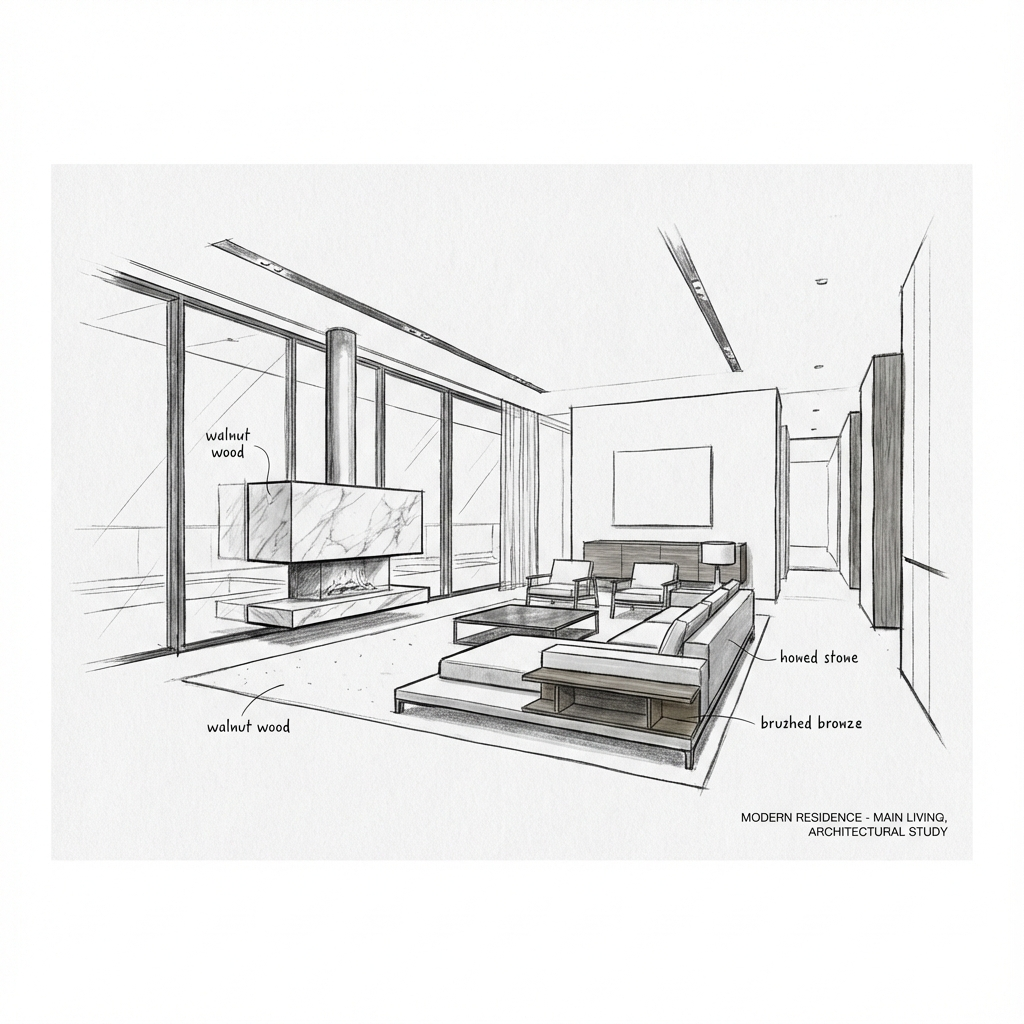 Creation of High-quality and Modern Space for Luxury Homes | Types of Interior Materials and Material Combinations